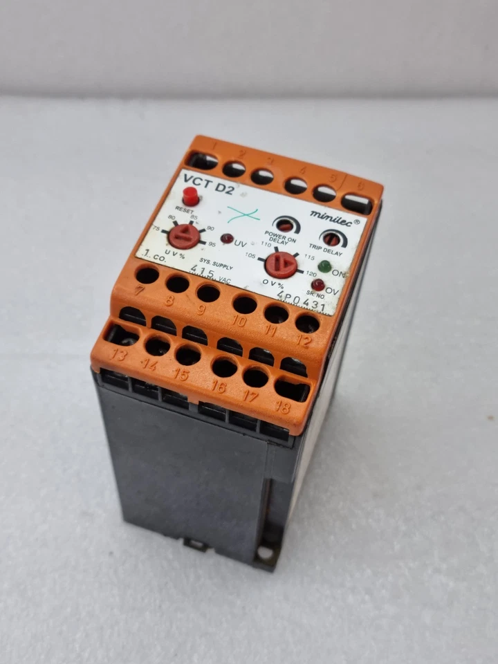 MINILEC VCT D2 MONITORING RELAY 415VAC